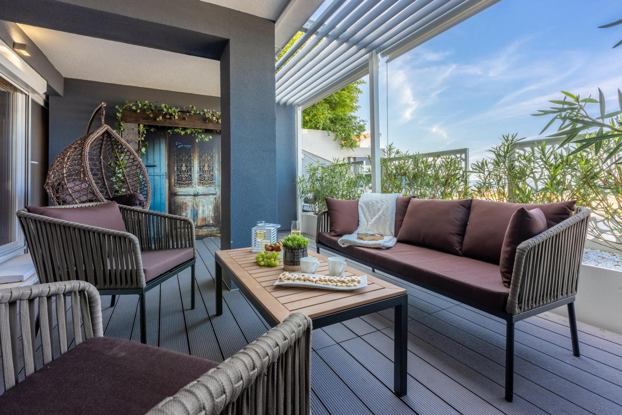 Panoramica Apartment With Whirlpool Цриквеница Экстерьер фото